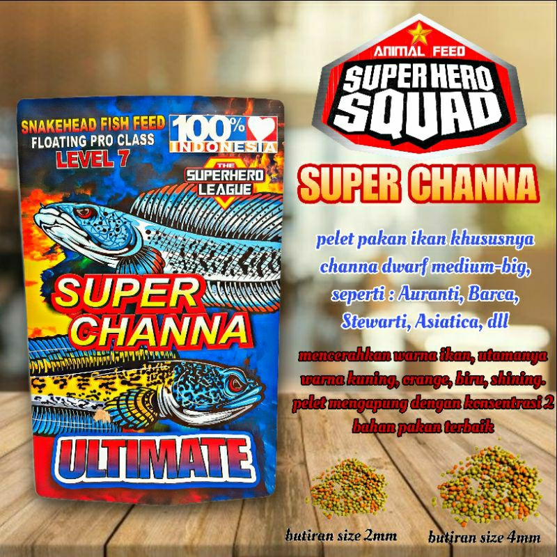 pakan ikan channa auranti SUPER CHANNA ULTIMATE