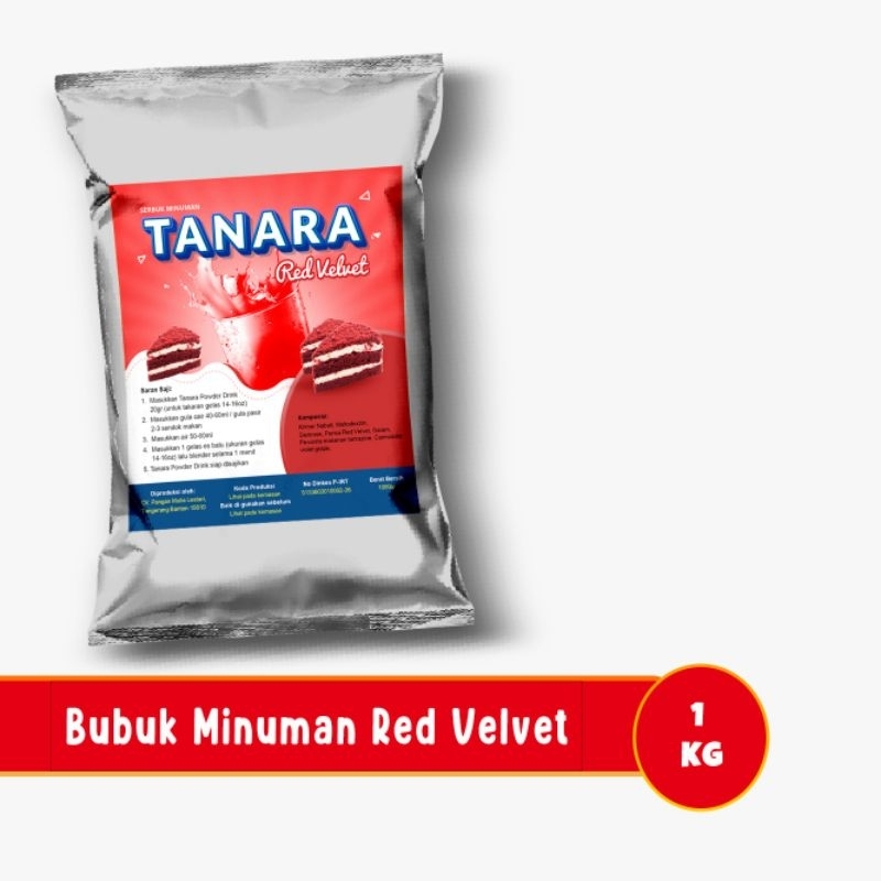 

Bubuk Minuman Red Velvet 1kg- Serbuk Minuman Tanara