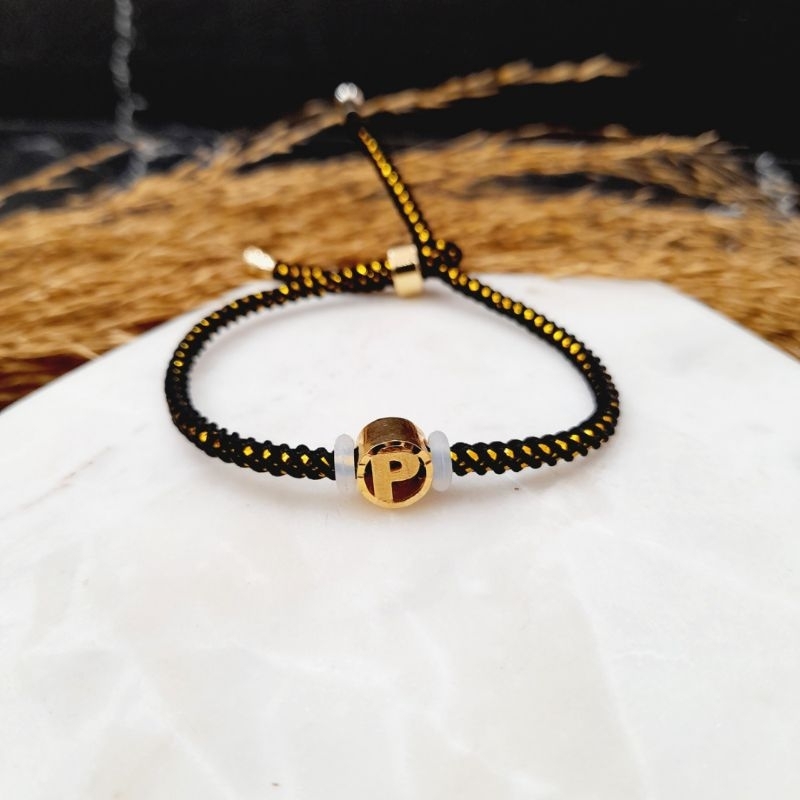 Gelang Tali Emas Var Huruf