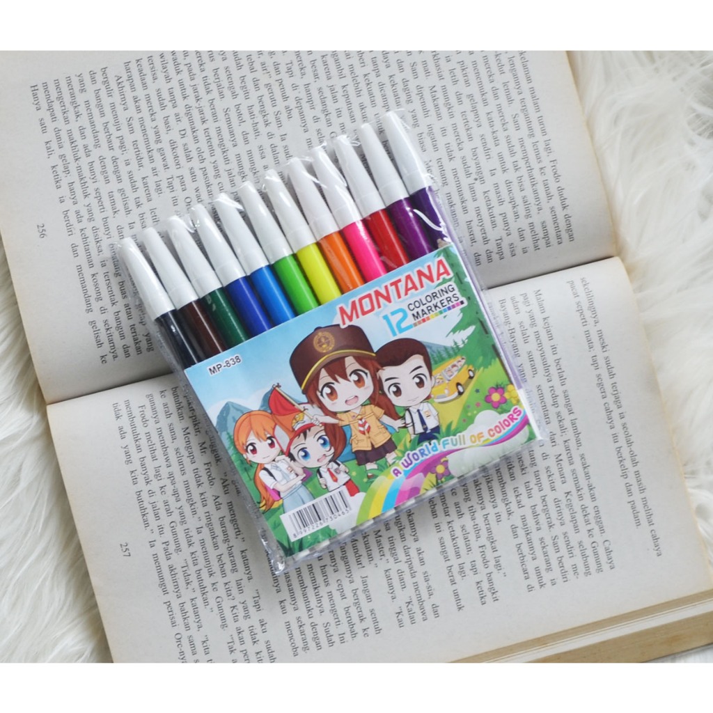 

Spidol 12 Warna Size Medium YB-0319