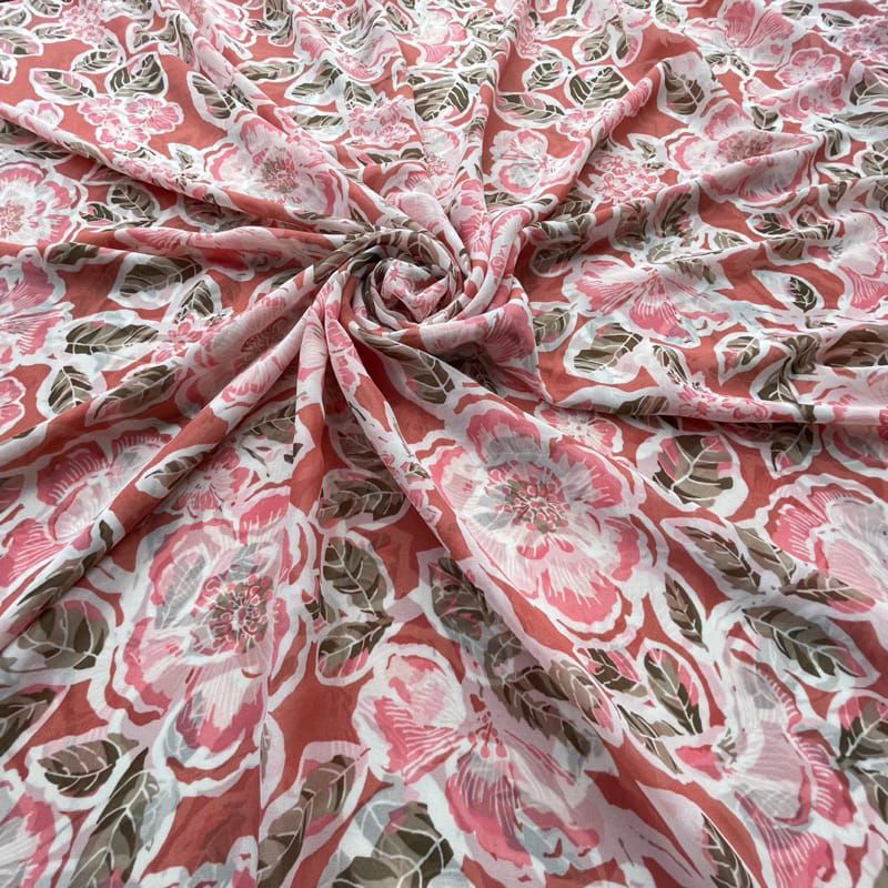 Kain Ceruty Baby Doll - Ceruty Motif - Bahan Ceruty - Ceruty Kembang Bunga | Harga Per Setengah Mete