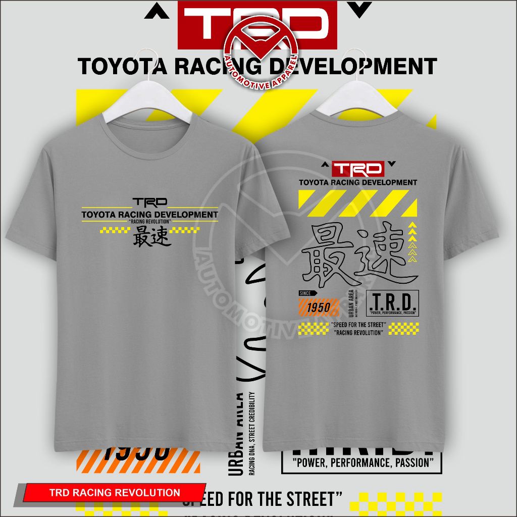 Kaos distro racing TRD RACING REVOLUTION 100% cotton combed