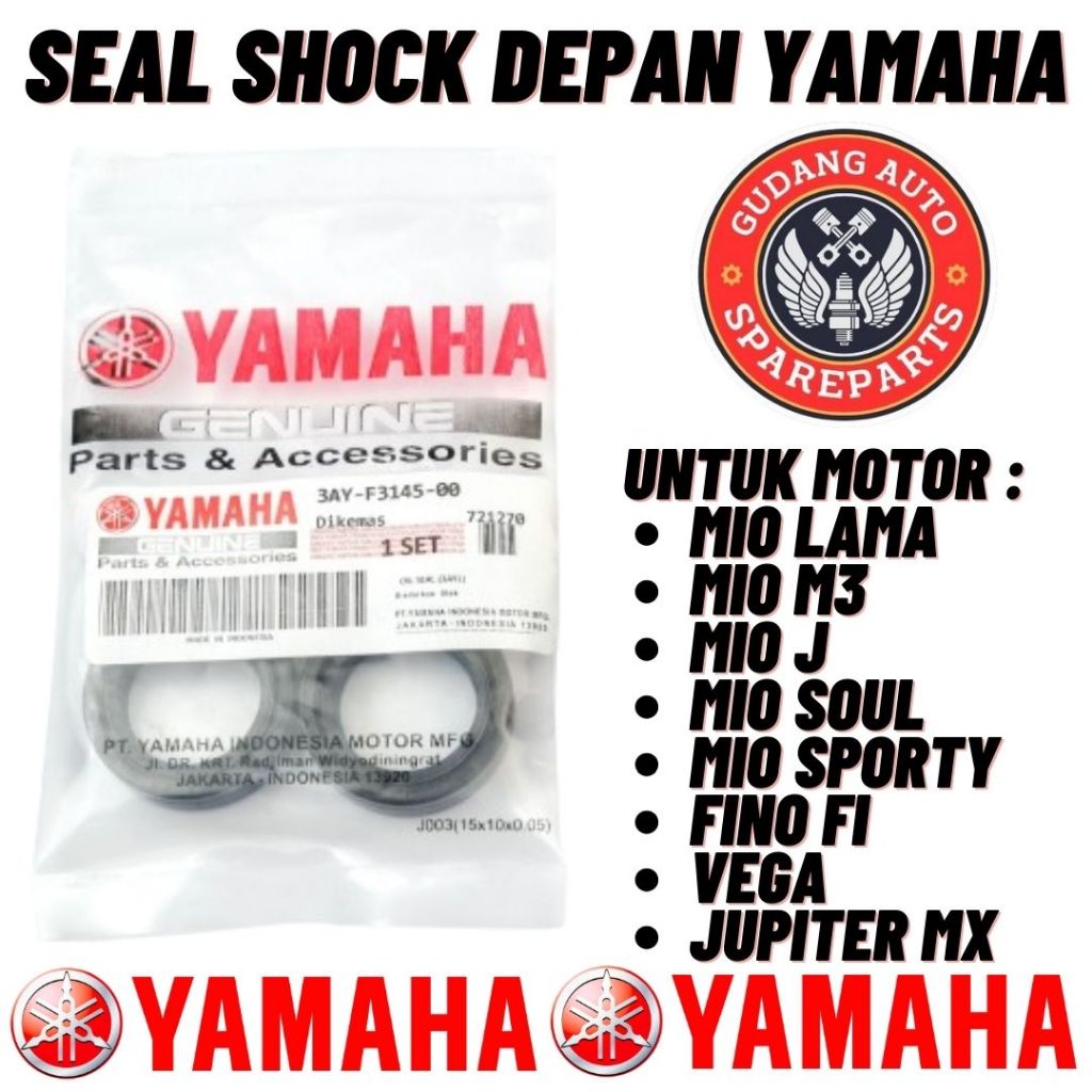 ORIGINAL YGP SEAL SHOCK DEPAN YAMAHA MIO SMILE, MIO SPORTY, MIO SOUL, MIO LAMA, FINO , MIO M3, MIO J