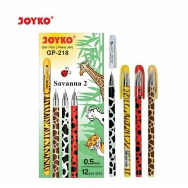 

Pulpen Gel Joyko Savanna 2 GP-218 0,5mm (isi 12 pcs)