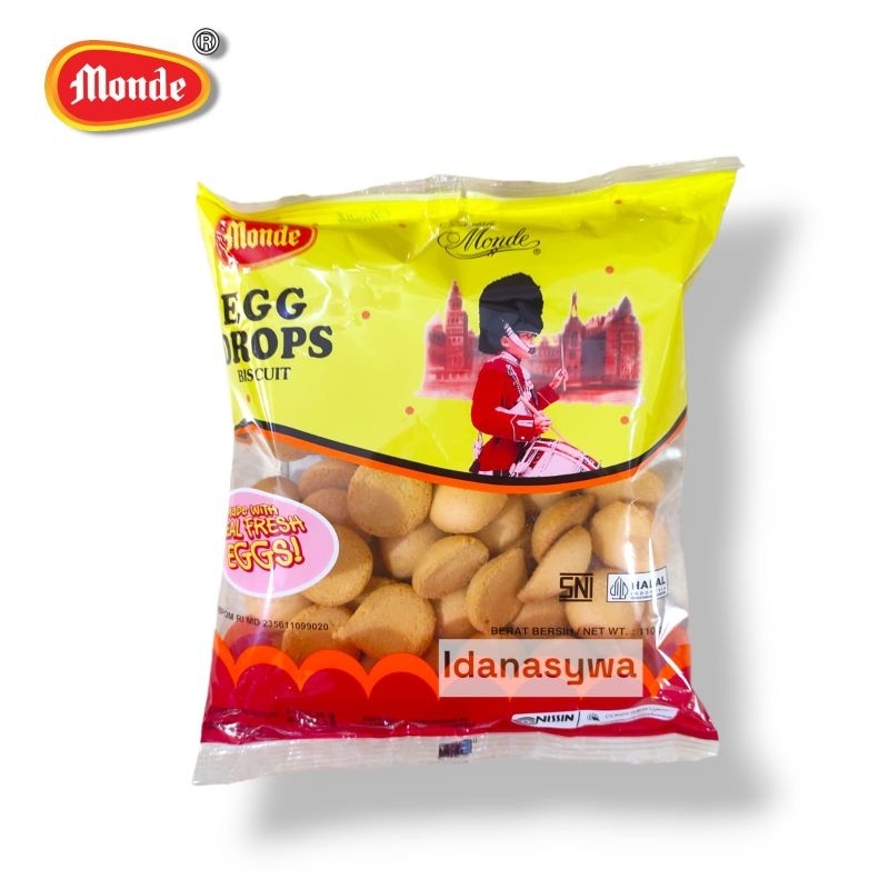 

Monde Egg Drops Biskuit 110gram