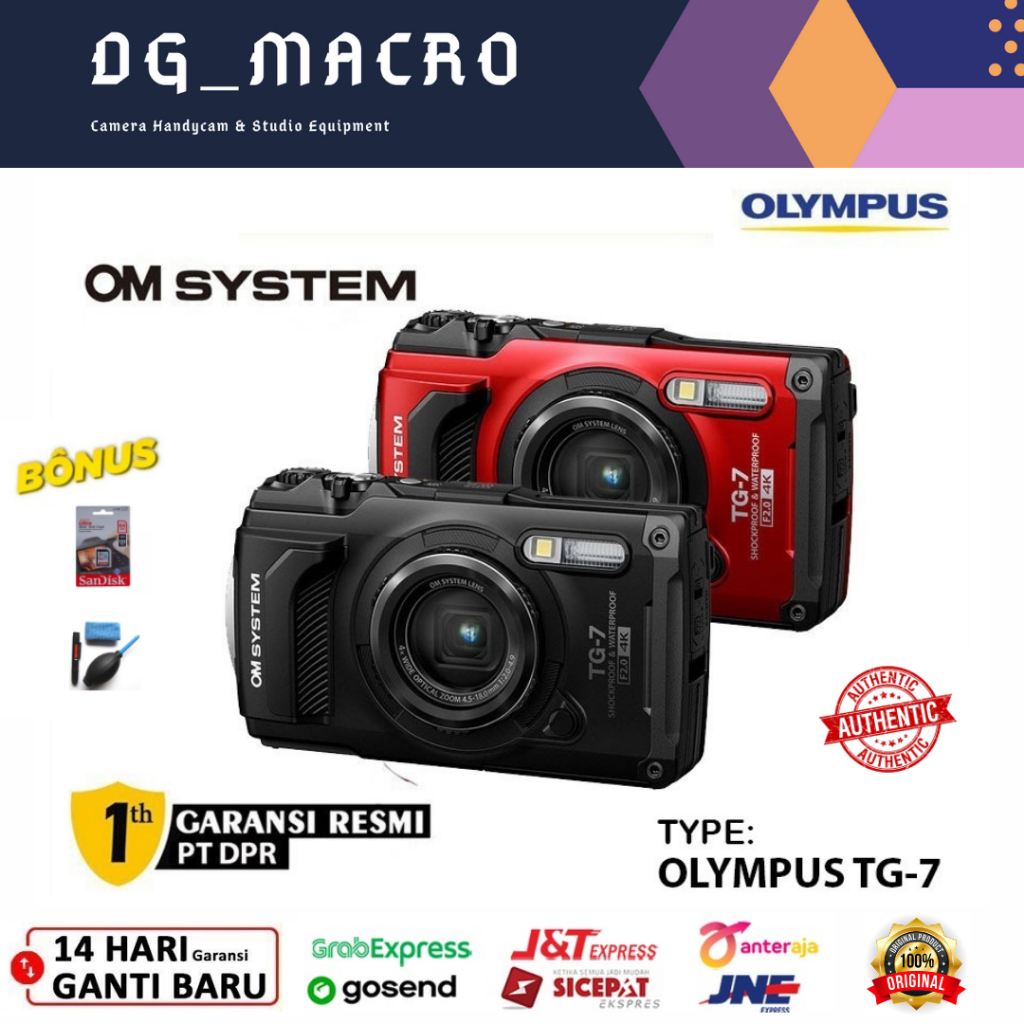 Olympus OM System Tough TG-7 Underwater Digital Camera Olympus TG7