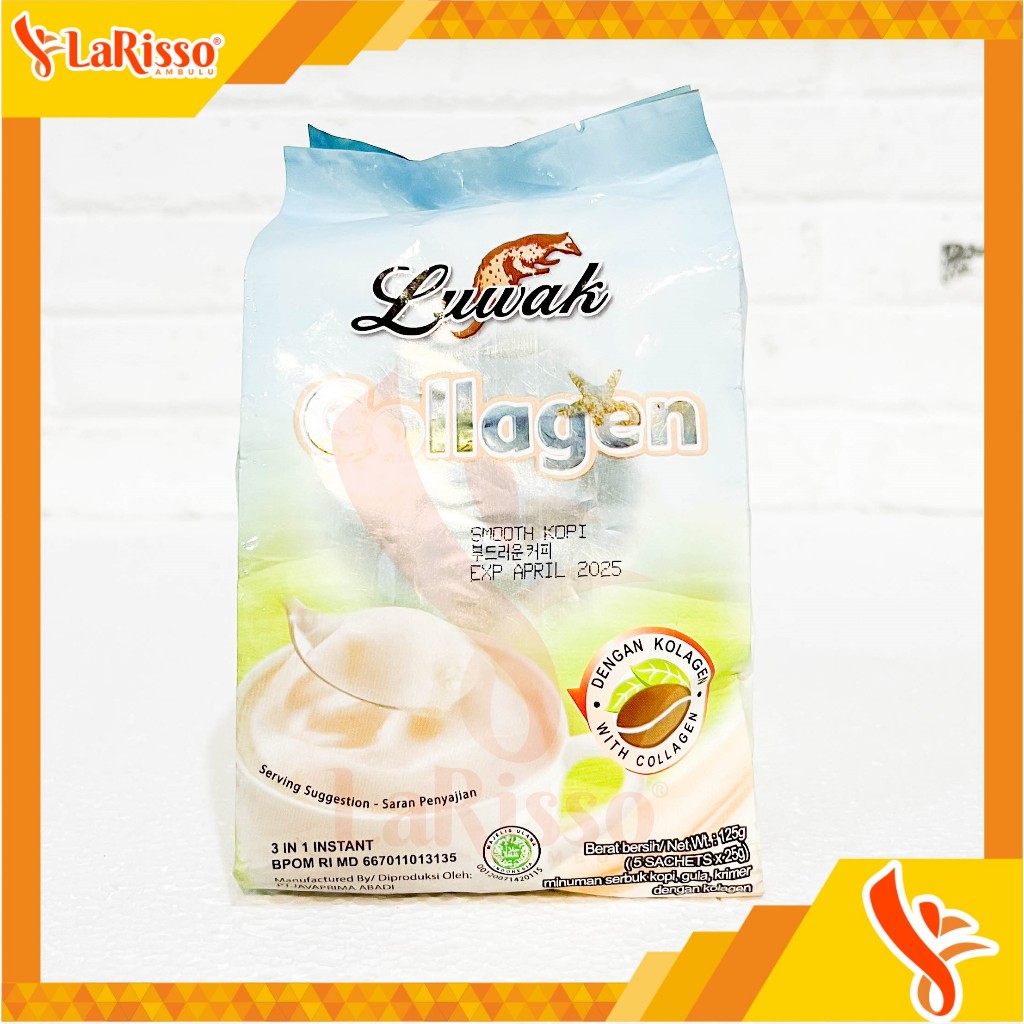 

KOPI LUWAK COLLAGEN SACHET 5X25GR