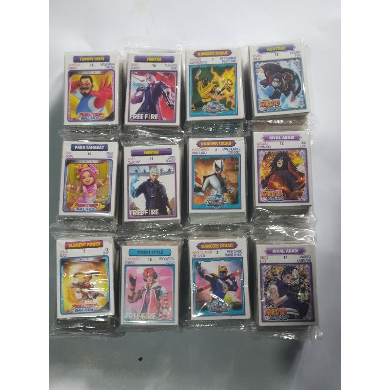 Mainan gambar kwartet besar isi 12 pcs