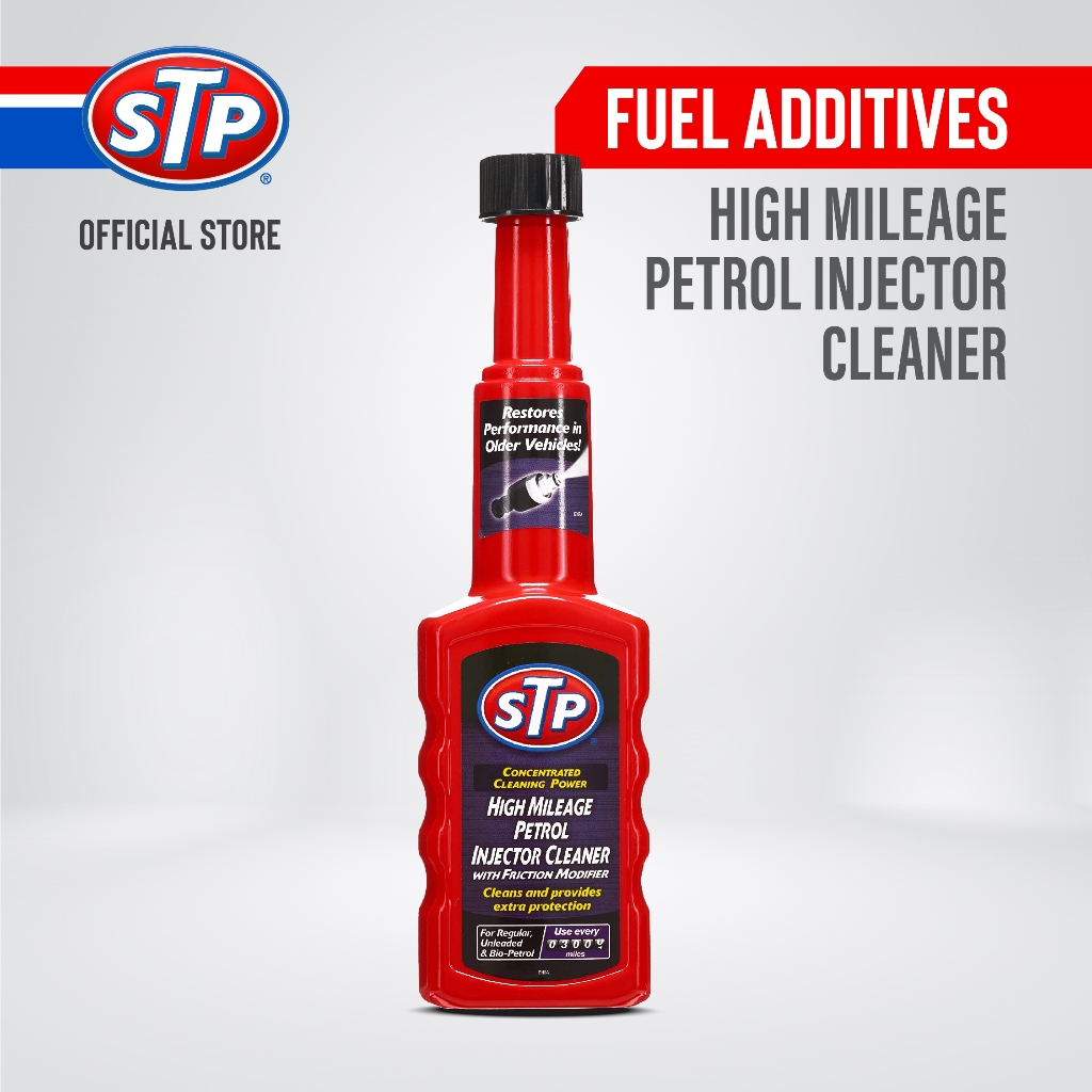 STP - Hi Mileage Petrol Injector Cleaner 200 ml Additive Bensin Motor Mobil Pembersih Injector hemat