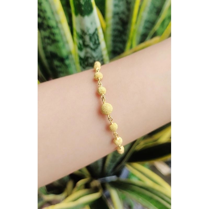 Gelang Bola Pasir Taiwan Emas 99,99