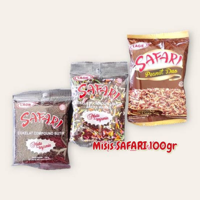 

L'AGIE SAFARI Misis Coklat Campur Peanut Duo Kacang Kemasan 100gr