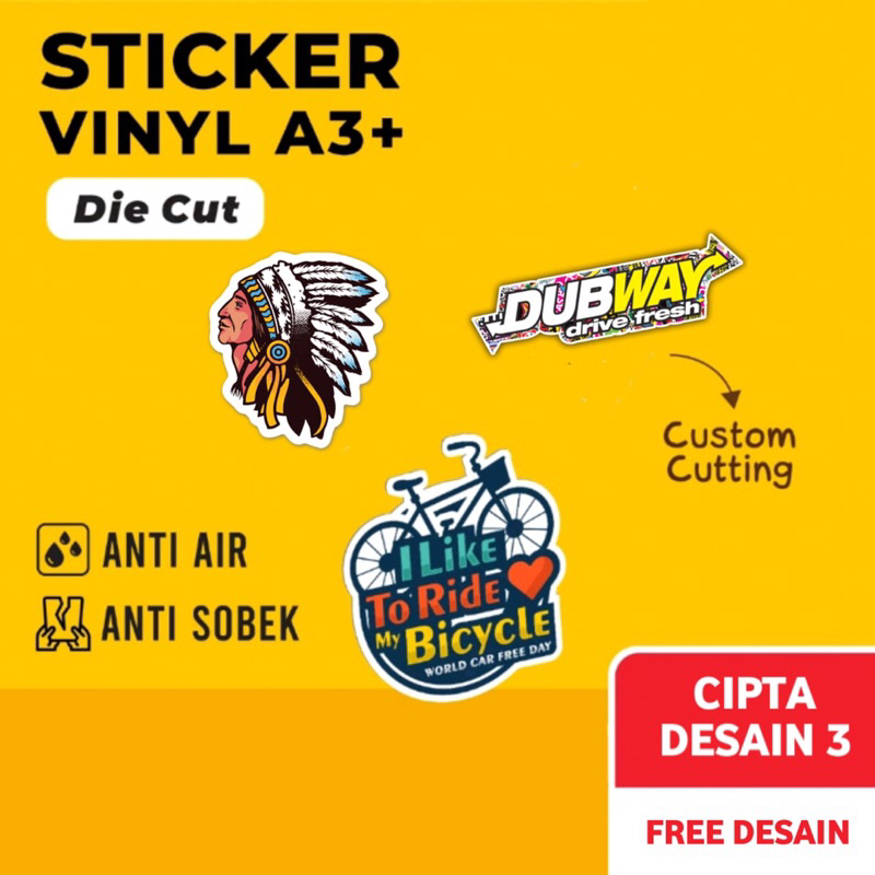 

CUTTING STIKER VINLY A3+