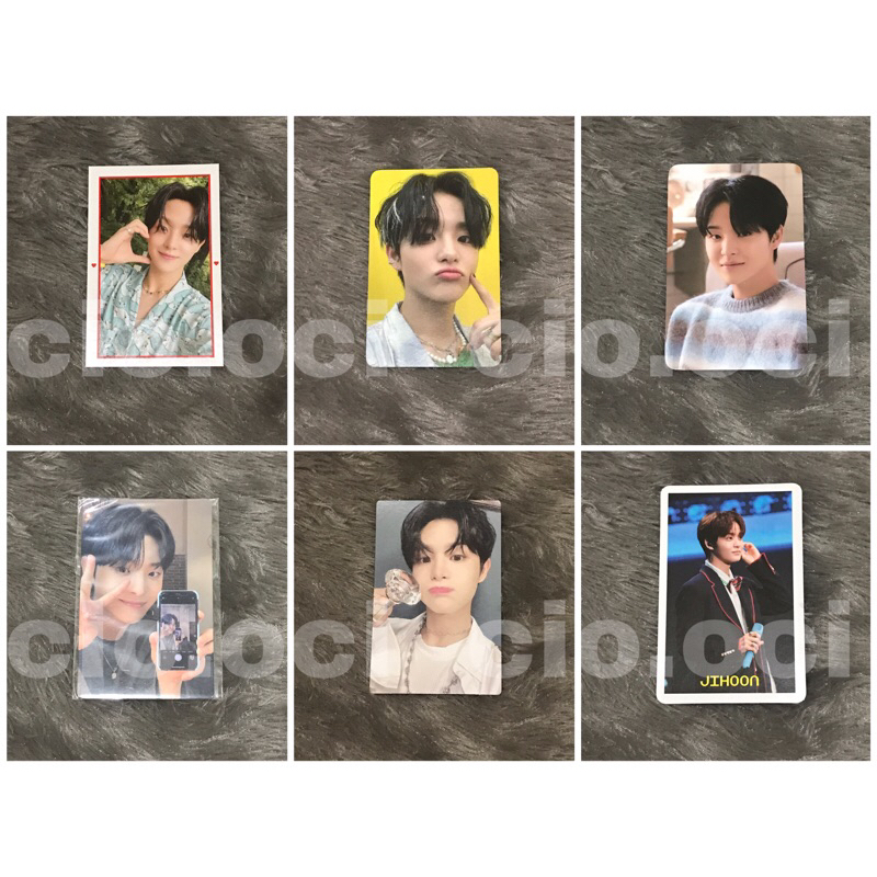 [Ready Stock] Official photocard jihoon treasure teuday kit magazine beverage night garden miror ong
