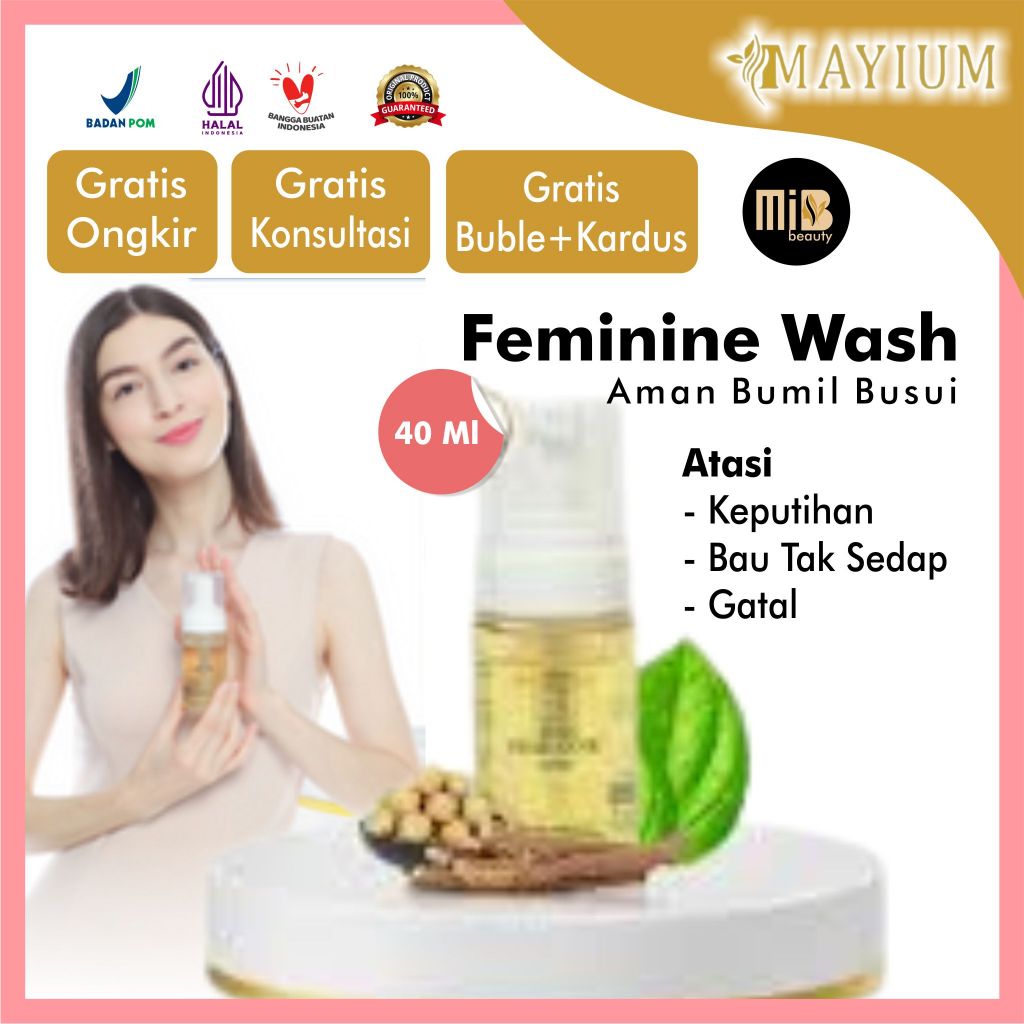 MAYIUM Feminine Wash Foam Based Formula pH-Balanced 4.5 (40ml)