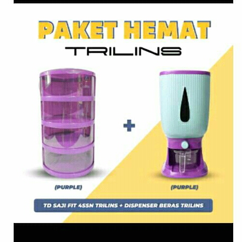 BUNDLING Dispenser Beras 10 Liter | Tudung Saji 4 Susun Tempat Penyimpanan Beras Rice Box Harga Term