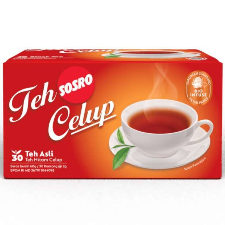 

Teh Celup Sosro 30 Bags - Teh Hitam berkualitas - Tea Bag