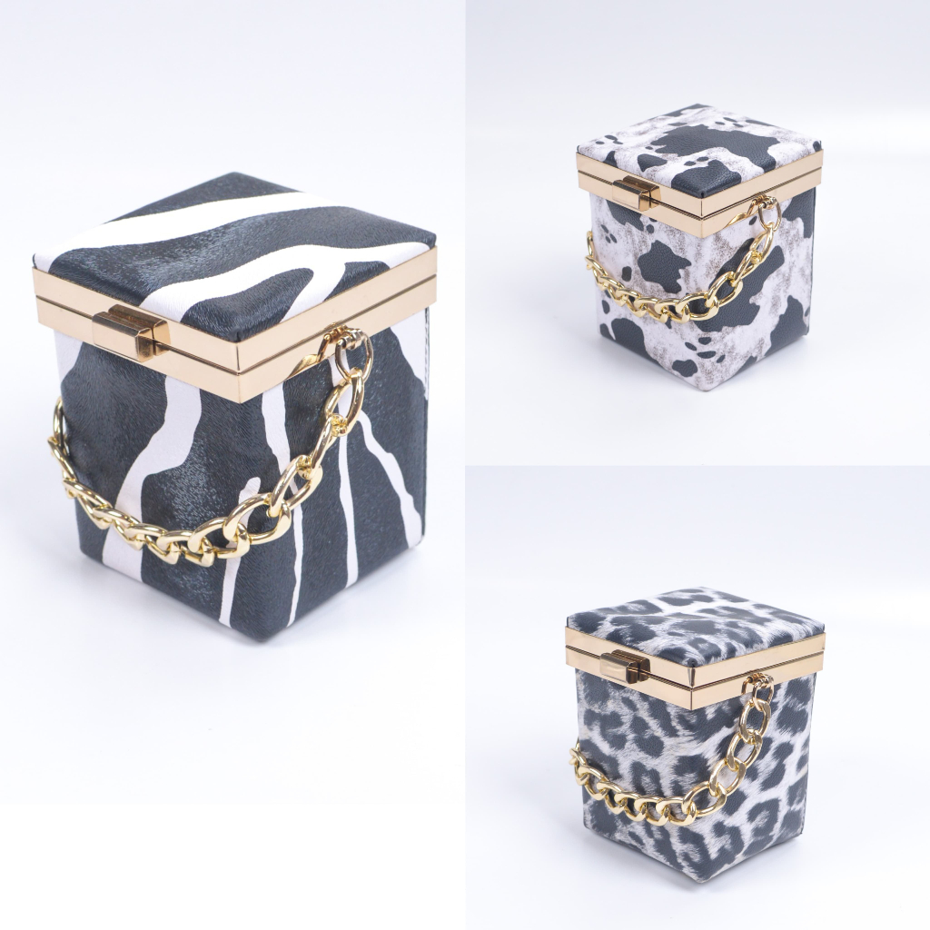 Tas Wanita Model Kotak Box / Model Kubus / Tas Selempang Wanita / Tas Kotak / Tas Wanita Fashion Kot