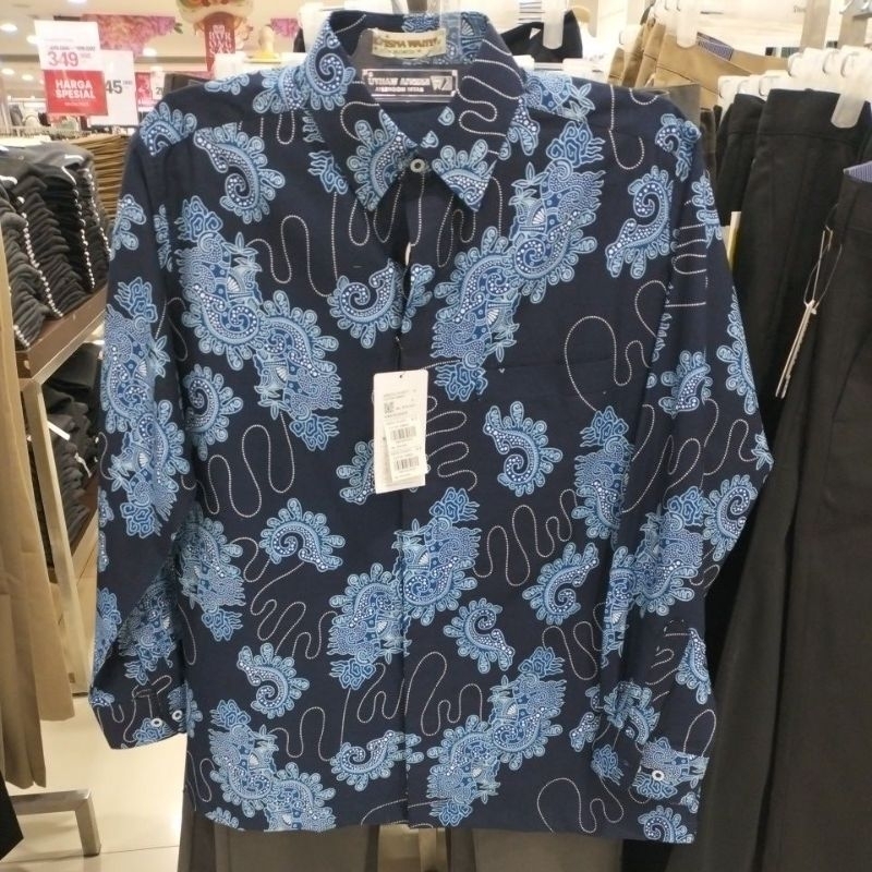 batik Krisna Wahyu pria lengan panjang