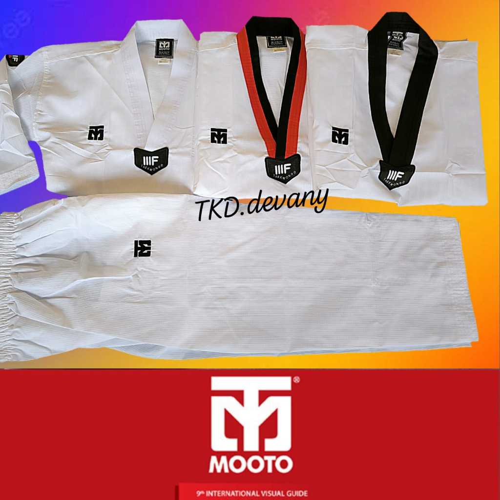 seragam taekwondo mooto 3F IIIF/Dobok MOOTO IIIF. moto 3F