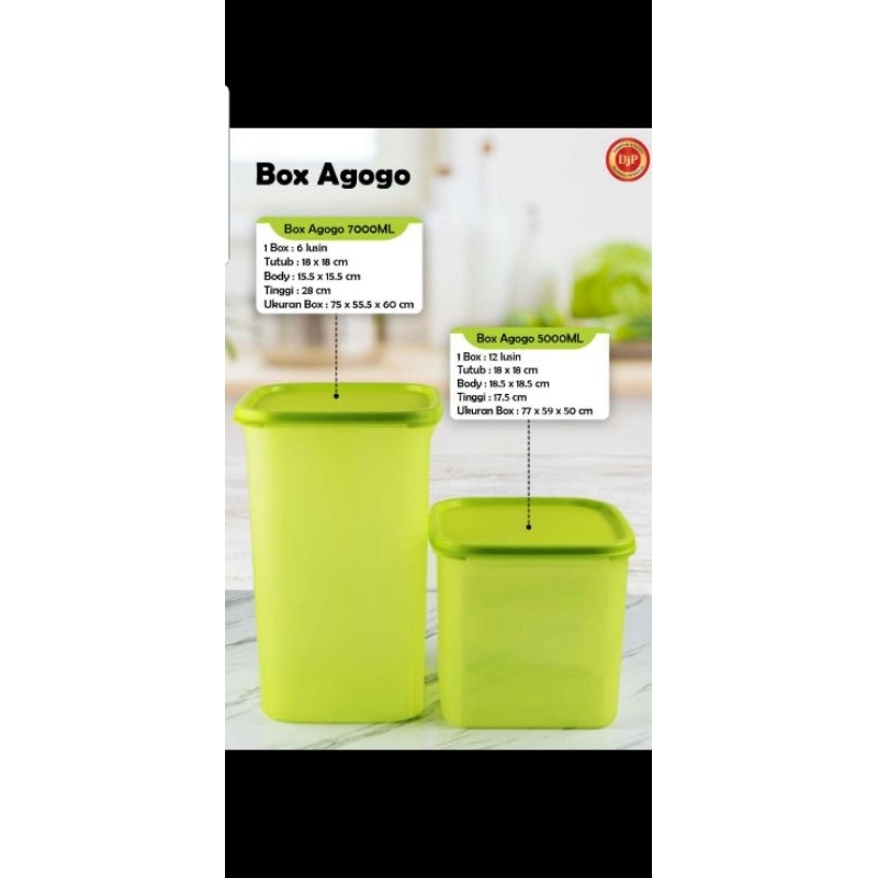 Box Agogo 5000ML DJP / Toples DJP Kedap Udara