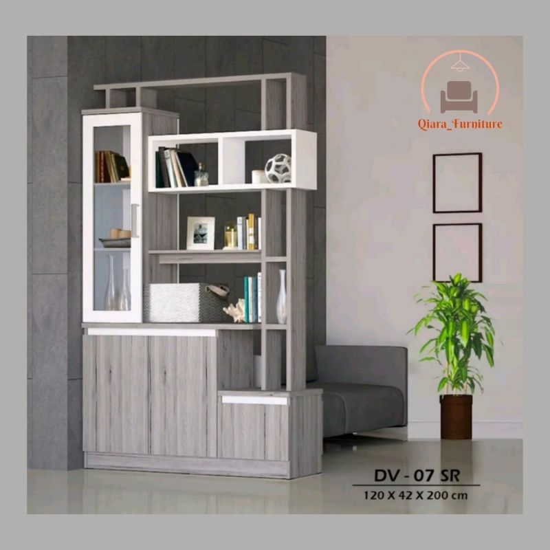 lemari /rak penyekat ruangan - DV - 07W - Astrobox