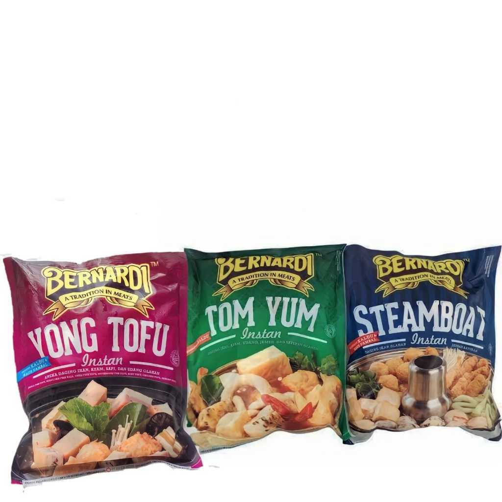 

Bernardi Frozen / Steamboat / Tomyum / Yong Tofu Shabu Halal 300gr