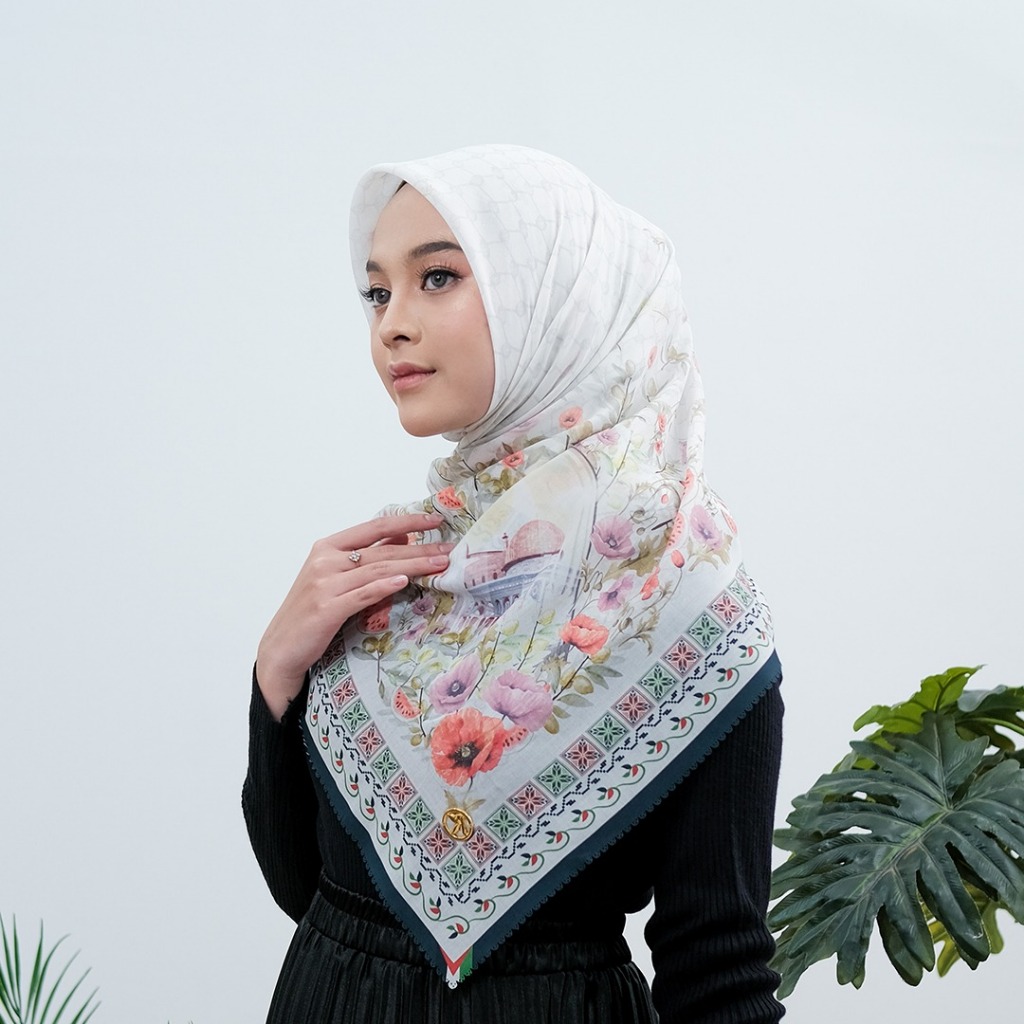 SCARF PREMIUM RAREKYND HIJAB PRINTING SEGIEMPAT ZAHIRA
