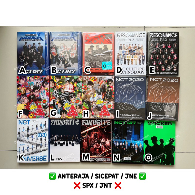 [ ALBUM ONLY, NO PC ] nct 2020, nct 2021, nct 127, nct dream & aespa & smcu 2021 — resonance, univer