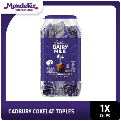 

Cadbury Dairy Milk Cokelat Neaps Jar Toples Isi 90 Bites