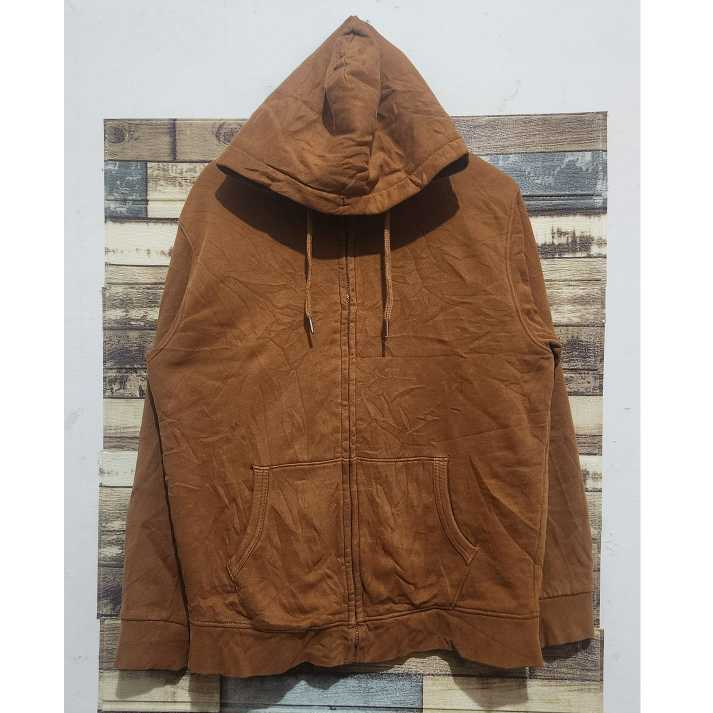 Hoodie Spao Sherpa Zipper Brown ( Size L )