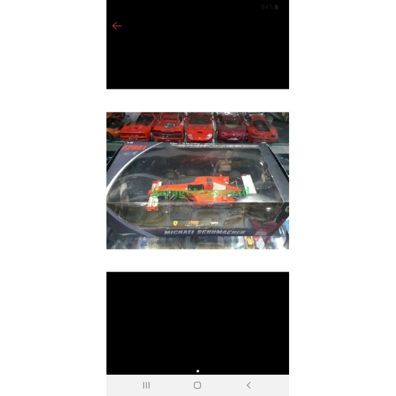 Hotwheels 1:18 Diecast F1 Ferrari 2001 Hungary GP Michael Schumacher