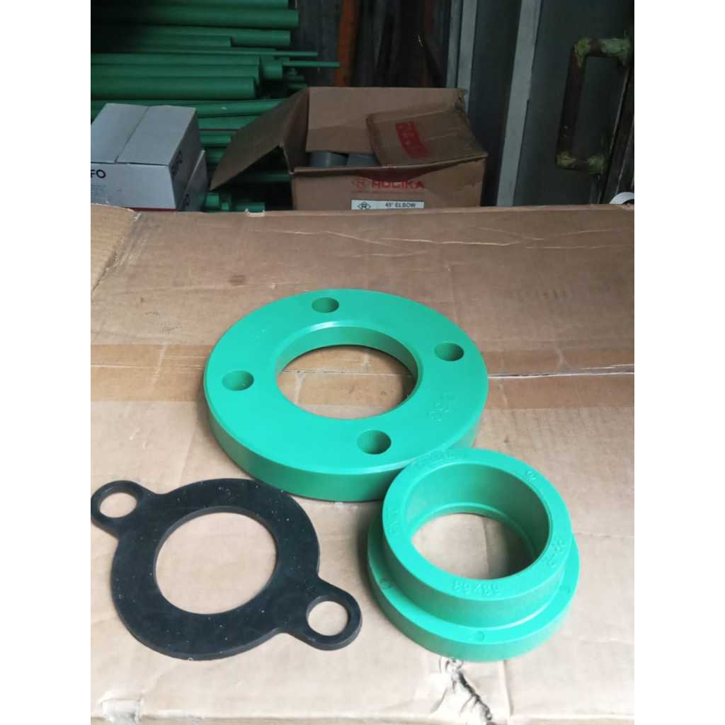 Flange PPR Set 63mm (2") / Flange PPR 2 Inch / Flange Set PPR 2" / Flange + Backing PPR 2"
