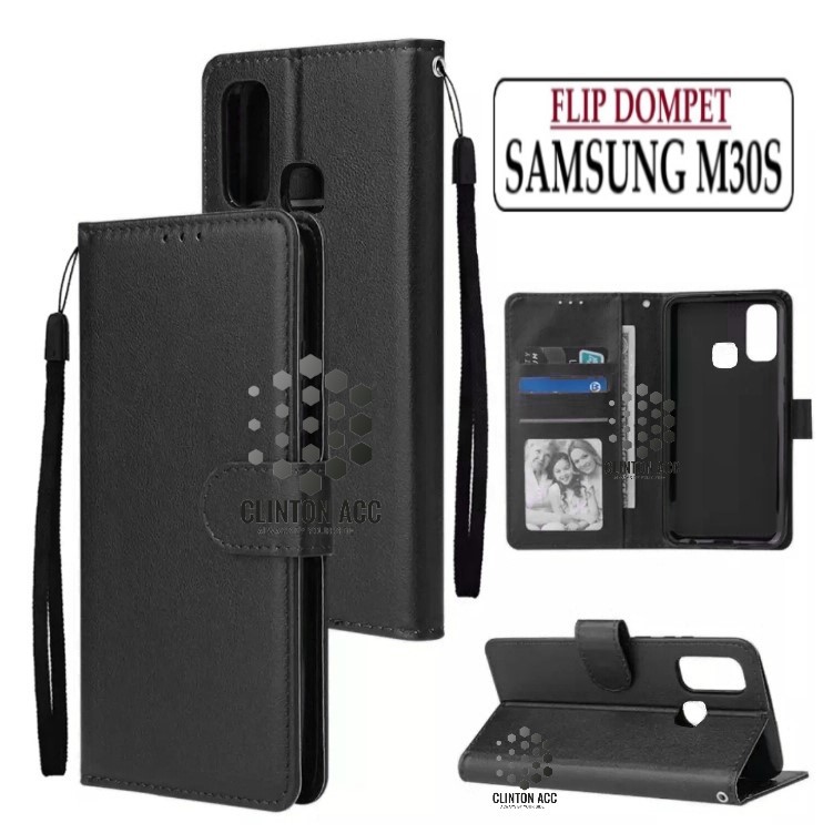CASE HP SAMSUNG M30S FLIP WALLET LEATHER DOMPET KULIT SOFTCASE PREMIUM FLIP COVER SARUNG BUKA TUTUP 