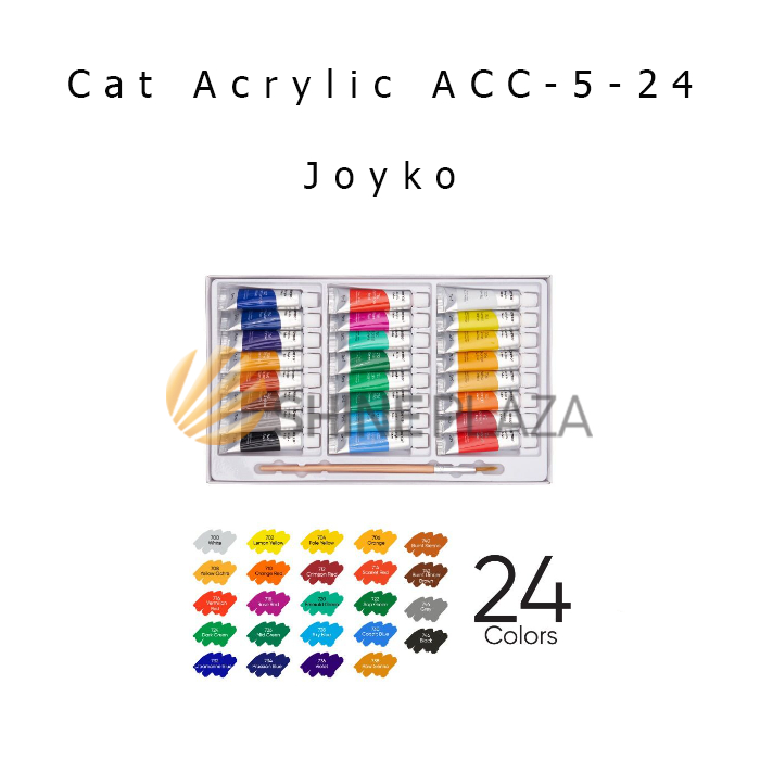 

Cat Acrylic Joyko 24 Warna ACC-5-24 - Cat Akrilik Joyko 24 Color