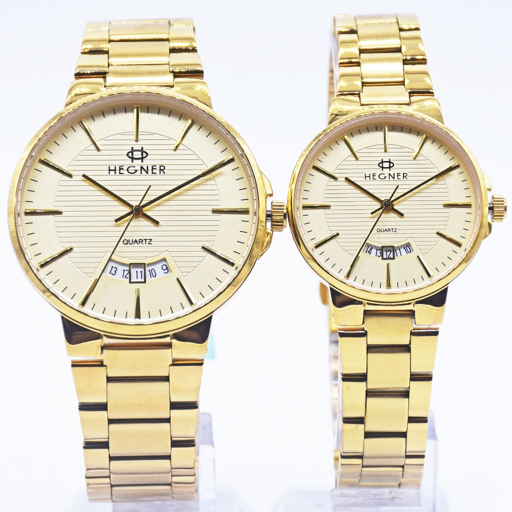 HEGNER 5025 Analog Quartz Stainless Steel Couple Original Watch