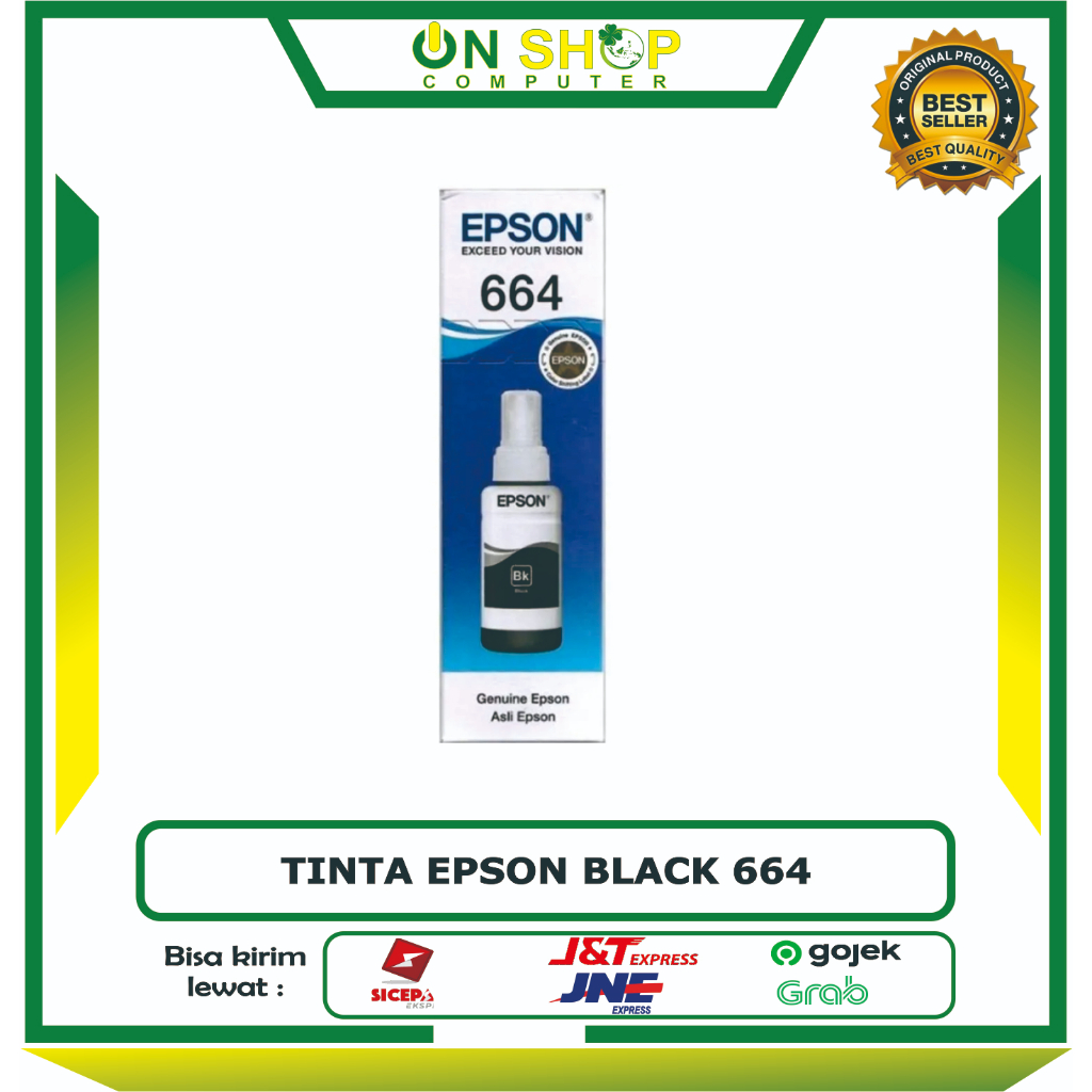 TINTA EPSON BLACK 664 / Tinta Epson 664 BLACK / Tinta Epson 6641 BLACK