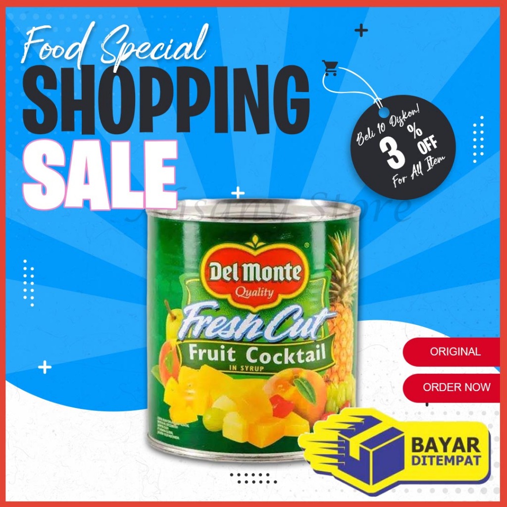 

Buah Kaleng Del Monte Fresh Cut Fruit Cocktail 825gr