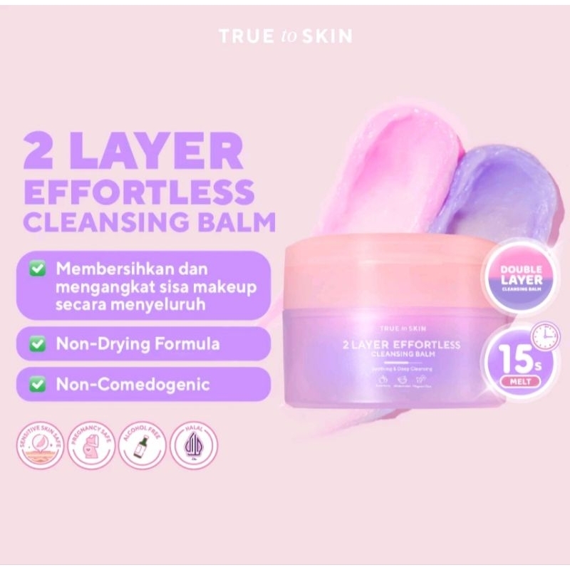 TRUE TO SKIN X YUPI 2 Layer Effortless Cleansing Balm