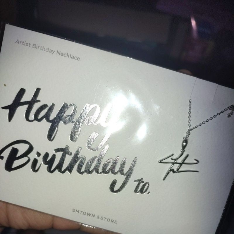 Chanyeol Birthday Necklace Sealed