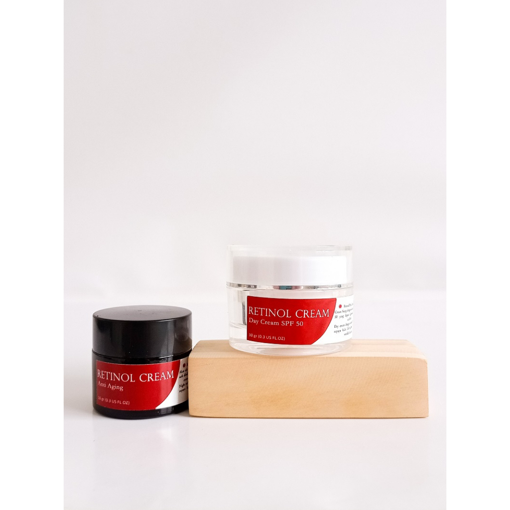 CREAM RETINOL NIGHT & DAY || Cream Flek || Penghilang Flek || Flek Tebal || Flek Hitam || Flek Melas