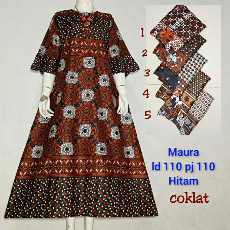 Daster Maura Daster Panjang Lengan 3/4 Busui