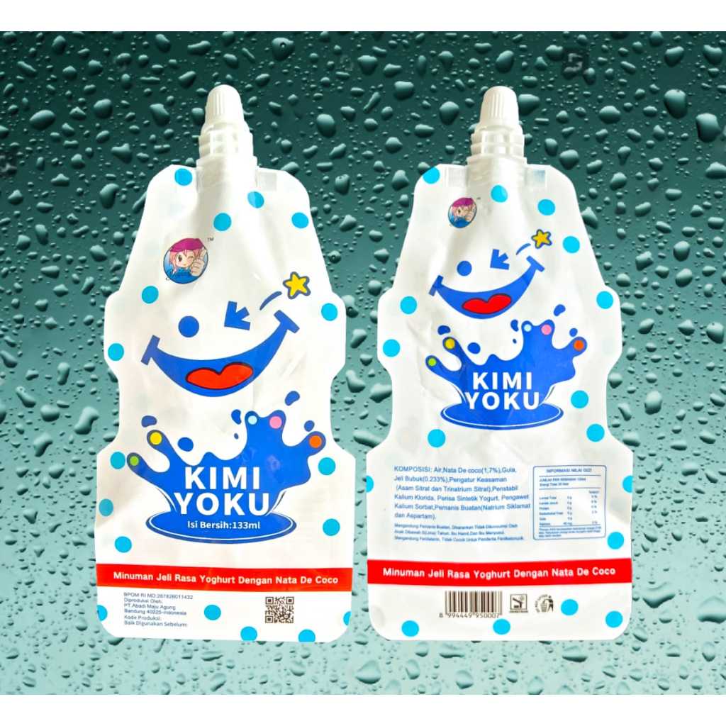 

133gr!!!kimiyoku Jelly Drink Rasa Yoghurt Dengan Nata De Coco*1 DUS isi 80 pcs