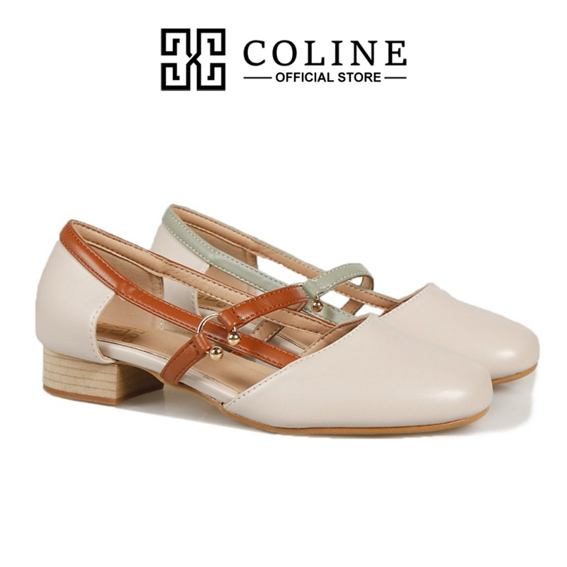 COLINE Sepatu Flat Shoes Hak Chuncky Wanita