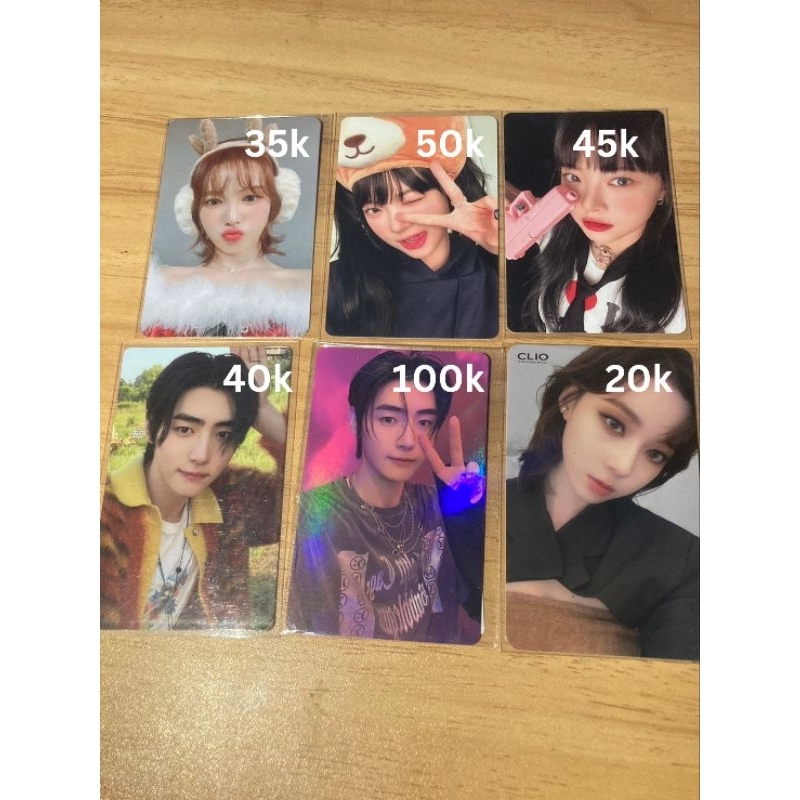 WTS (Sunghoon POB Enver, Wendy PC, Eunchae Pistol, Sunghoon Engene B ver, Winter Keyring doll/Clio)