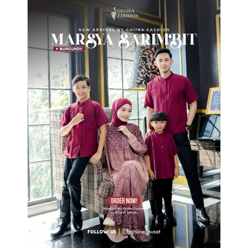 OPEN PO MARSYA MARSYA FAMILY SET BY GHINA FASHION//KEMEJA DAN DRESS// BISA COD✅