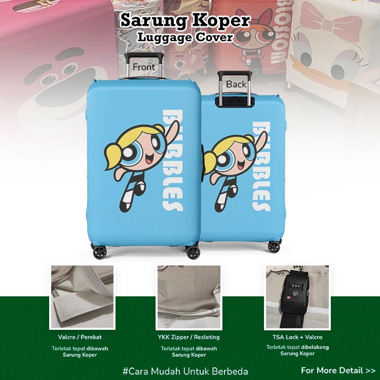 Bubbles The Powerpuff Girls - Sarung Koper / Luggage Cover / Pelindung