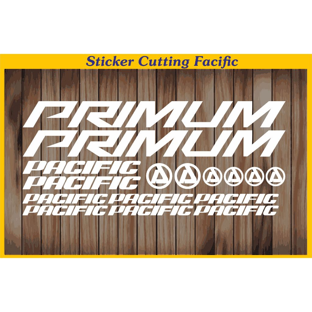 Decal Roadbike Pacific Primum Sticker Cutting Stiker Frame Sepeda