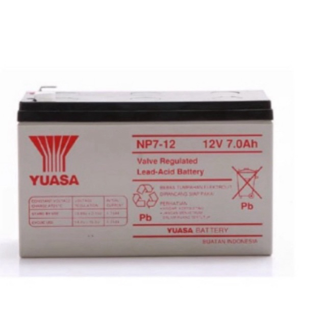 Aki Yuasa NP 7-12 (UPS, Mobilan anak, CCTV, Sprayer Hama dll)
