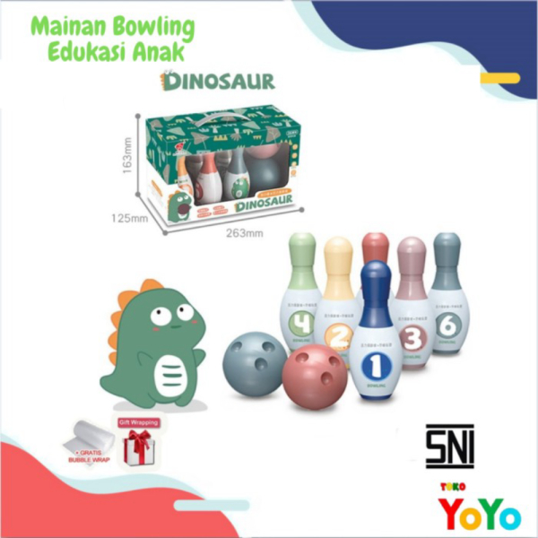 

Besar Ukuran Motif Bola Ball Bowling Edukasi Anak Mainan Dinosaurus LLK01 Murah Unik