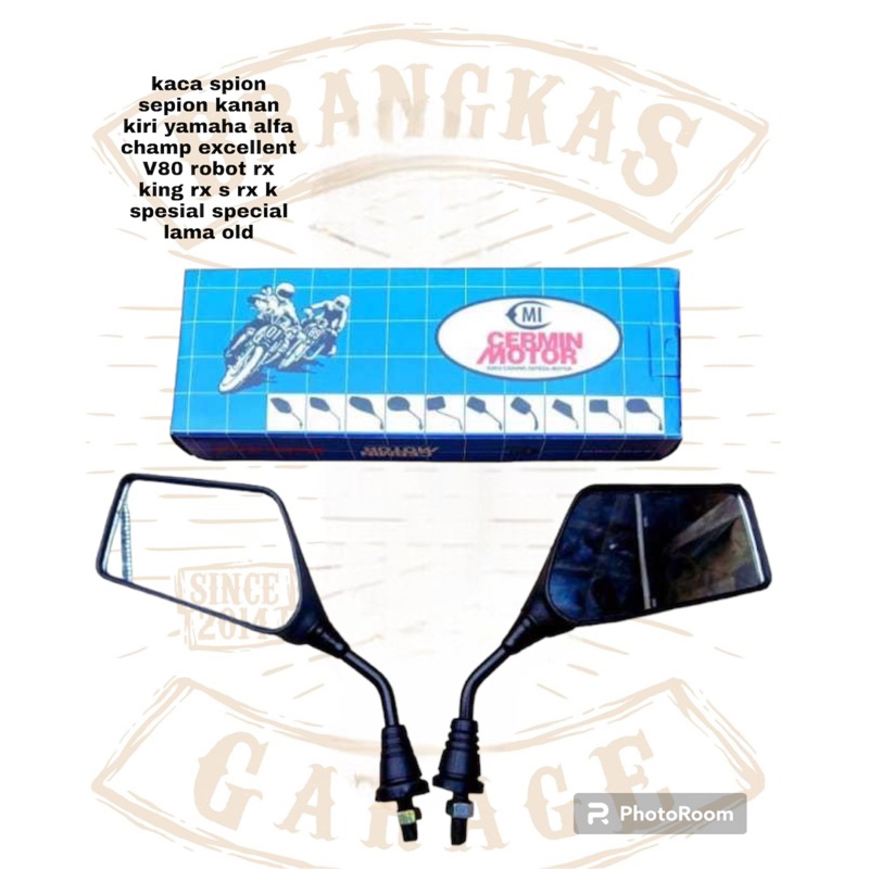 kaca spion sepion kanan kiri yamaha alfa champ excellent V80 robot rx king rx s rx k spesial special